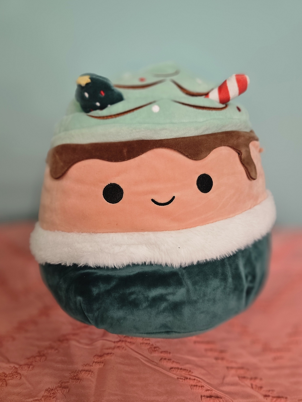 Squishmallows Mint Green Teal Pink Plush Holiday Treat